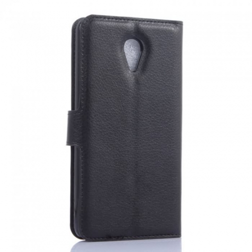 Кожаный чехол книжка портмоне для Meizu M2 Note (черный) 8944748