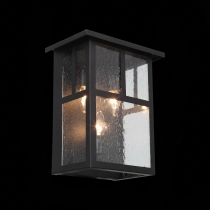 Светильник уличный настенный St Luce Темный кофе/Прозрачное кракелированное стекло E14 SL079.401.03