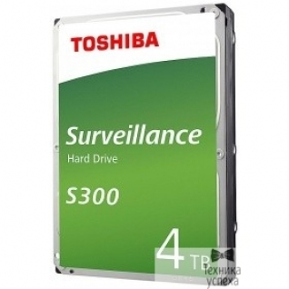 Toshiba 4TB Toshiba Surveillance S300 (HDWT140UZSVA) SATA 6.0Gb/s, 5400 rpm, 128Mb buffer, 3.5" для видеонаблюдения