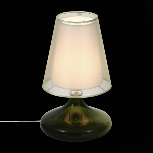 Настольная лампа St Luce Хром, Зеленный/Салатовый, Белый E27 1*60W 37397144 2