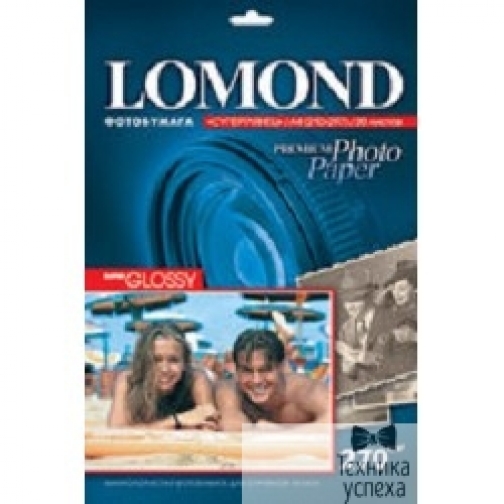 Lomond 1106103 LOMOND Фотобумага односторонняя яркий суперглянец 10х15, 270г/м2, 500 листов 5833290