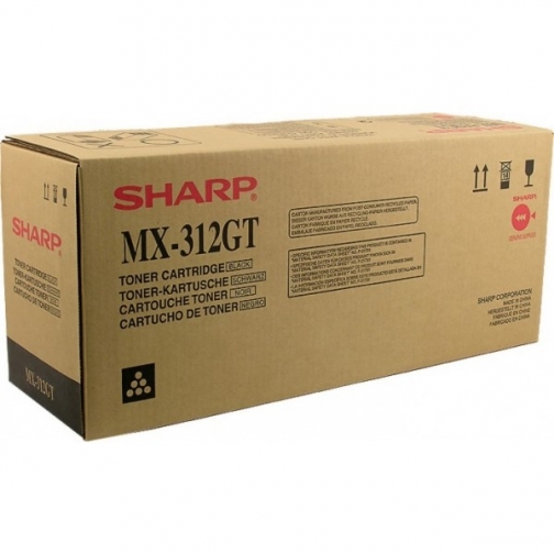 Оригинальный чёрный картридж Sharp MX-312GT для Sharp AR-5726, AR-5731, MX-M260, MX-M264N, MX-M310N, MX-M314N, MX-M354N на 25000 стр. 9988-01 5688438