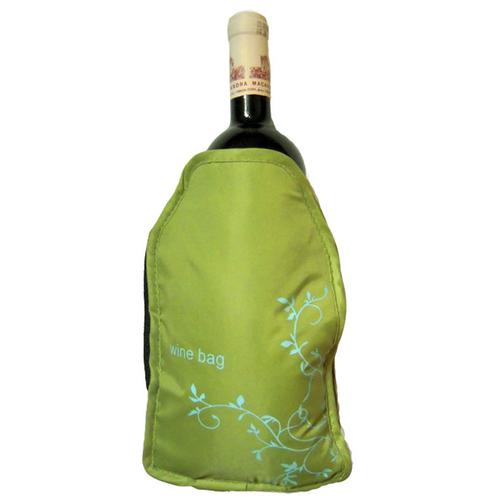 Сумочка для охлаждения бутылки зеленая (для вина, шампанского, воды) 93977 1