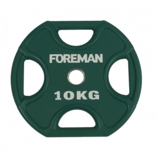 Foreman Диск X-Training уретановый цветной FOREMAN FM/UPX-10KG-GN (10 кг)