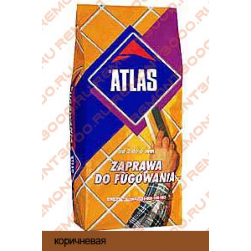 АТЛАС Затирка №23 коричневая (2кг) / ATLAS Затирка для швов №23 коричневая (2кг) Атлас 2174249