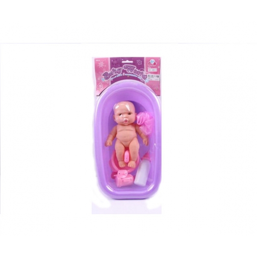 Пупс в ванночке Baby World, с аксессуарами, 21 см Shenzhen Toys 37720516 1