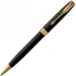 Шариковая ручка PARKER SONNET MATT BLACK GT черный 0,8мм 1931519