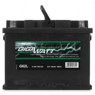 Аккумулятор легковой Gigawatt G62L 560 127 054 60 Ач