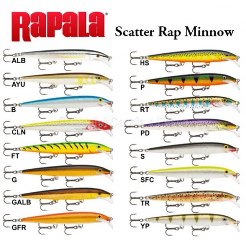 Воблер плавающий RAPALA Scatter Rap Minnow SCRM11-PD (1,8м-2,7м, 11 см 6 г) Rapala 6828920 2