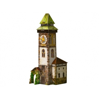 Сборная модель из картона "Средневековый город" - Башня с часами Умная бумага