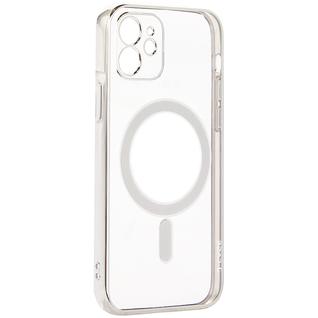 Чехол-накладка силиконовая J-case Magsafe Series для iPhone 12 (6.1") Серебристый