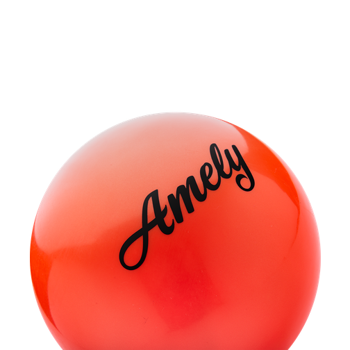 Мяч для художественной гимнастики Amely Agb-101, 15 см, оранжевый 42219360