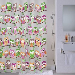 Штора для ванной комнаты Milardo Cheeky owls, 180*180 см (530V180M11)
