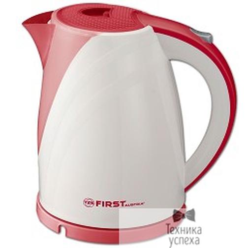 FIRST Чайник FIRST FA-5427-6 White/Red, пластиковый Мощность 2200 Вт.Максимальный объем 1.7 л White/Red 38101741