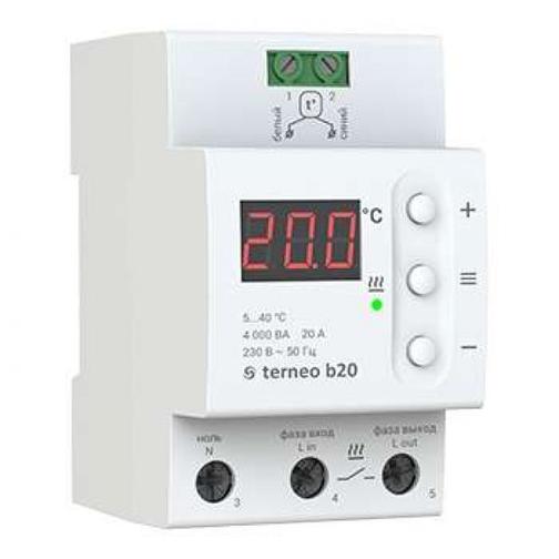 Цифровой термостат повышенной мощности terneo b20 42765688